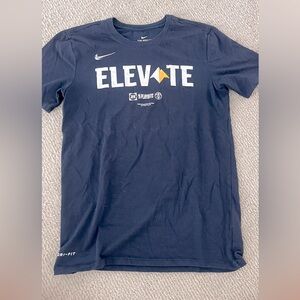 Nike Navy Denver Nuggets NBA Elevate T-Shirt